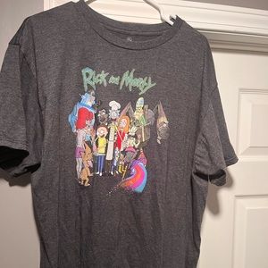 Rick and Morty Adult Swim t-shirt. Black design. Size XL.
